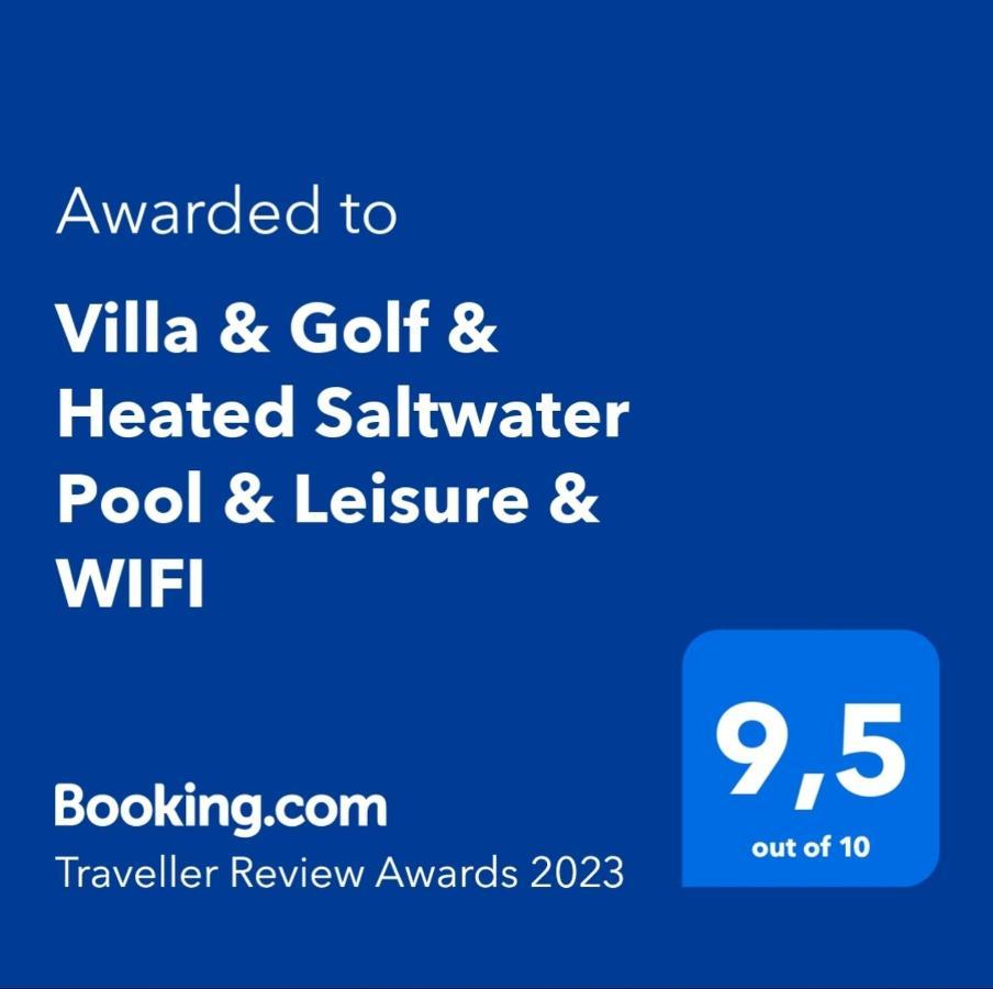 Villa & Golf & Heated Saltwater Pool & Leisure & Wifi 科斯塔卡莱塔 外观 照片